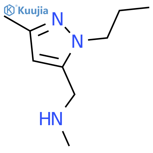 N-Methyl-1-(3-methyl-1-propyl-1H-pyrazol-5-yl)methanamine structure