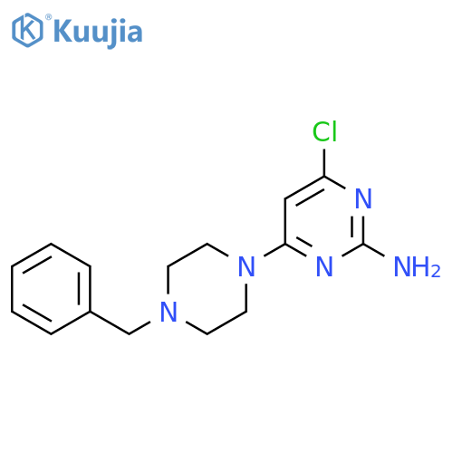4-(4-Benzylpiperazin-1-yl)-6-chloropyrimidin-2-amine structure