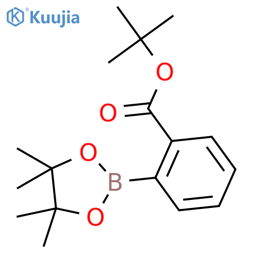 tert-Butyl 2-(4,4,5,5-tetramethyl-1,3,2-dioxaborolan-2-yl)benzoate structure