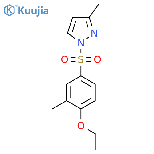 1-(4-ethoxy-3-methylbenzenesulfonyl)-3-methyl-1H-pyrazole structure