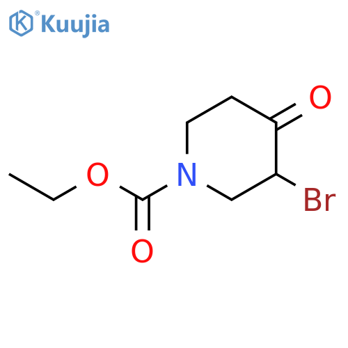 Ethyl 3-bromo-4-oxo-piperidine-1-carboxylate structure