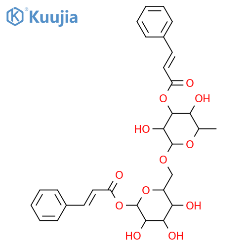 6-O-α-L-Rhamnopyranosyl-D-glucose; β-Pyranose-form, 1,3'-Di-O-E-cinnamoyl structure