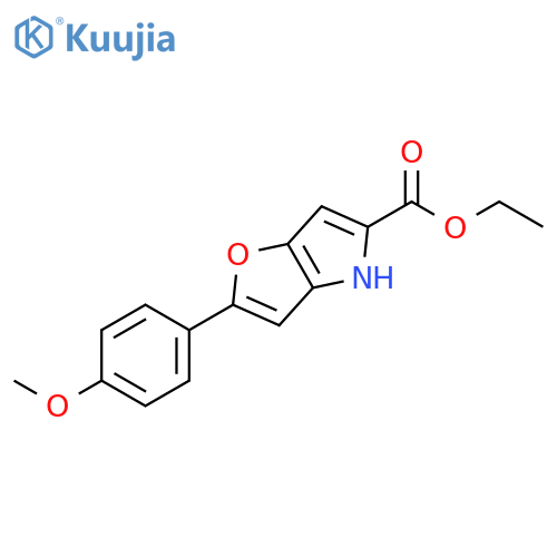 2-(4-Methoxyphenyl)-4H-furo3,2-bpyrrole-5-carboxylic Acid Ethyl Ester structure