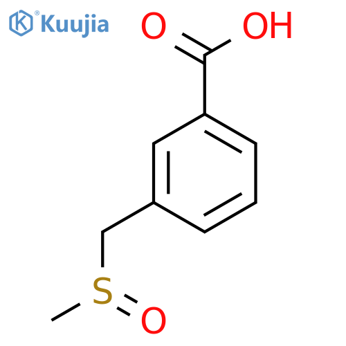 3-(Methanesulfinylmethyl)benzoic acid structure
