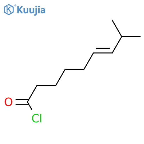 trans-8-Methyl-6-nonenoyl Chloride structure