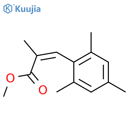 2-Propenoic acid, 2-methyl-3-(2,4,6-trimethylphenyl)-, methyl ester, (Z)- structure