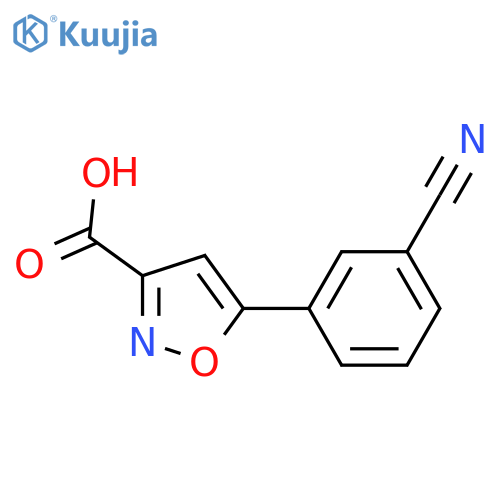 5-(3-Cyanophenyl)isoxazole-3-carboxylic acid structure