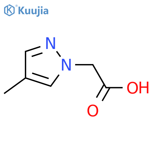 2-(4-Methyl-1H-pyrazol-1-yl)acetic acid structure