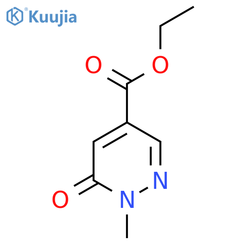 Ethyl 1-methyl-6-oxo-1,6-dihydropyridazine-4-carboxylate structure