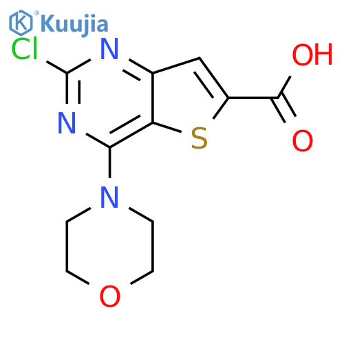 2-Chloro-4-morpholinothieno[3,2-d]pyrimidine-6-carboxylic acid structure