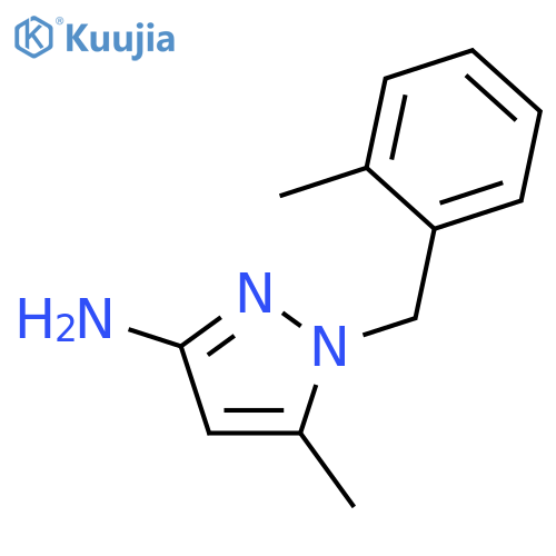 5-methyl-1-(2-methylbenzyl)-1H-pyrazol-3-amine structure