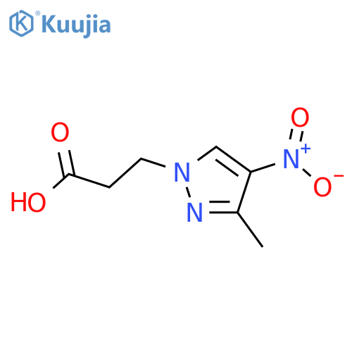 3-(3-Methyl-4-nitro-1H-pyrazol-1-yl)propanoic acid structure