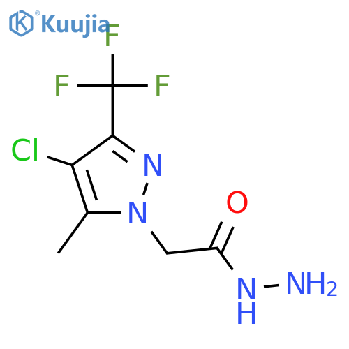 2-4-chloro-5-methyl-3-(trifluoromethyl)-1H-pyrazol-1-ylacetohydrazide structure