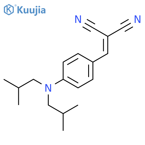 ({4-[Bis(2-methylpropyl)amino]phenyl}methylidene)propanedinitrile structure