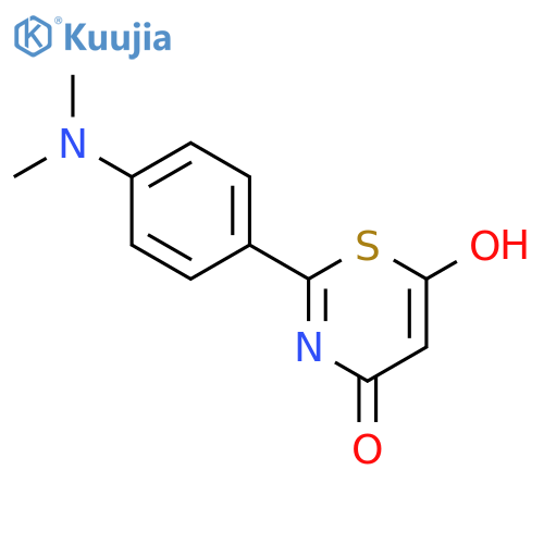 6H-1,3-Thiazin-6-one,2-[4-(dimethylamino)phenyl]-4-hydroxy- structure