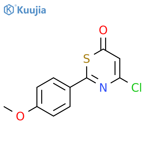 6H-1,3-Thiazin-6-one, 4-chloro-2-(4-methoxyphenyl)- structure