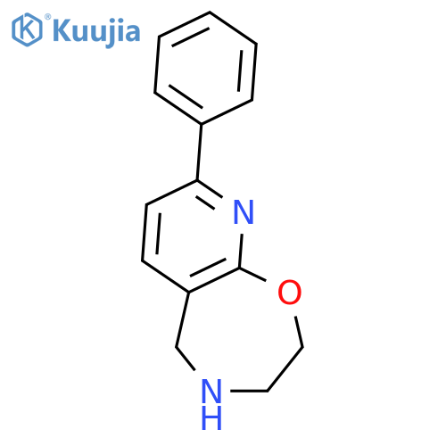 8-Phenyl-2,3,4,5-tetrahydropyrido[3,2-f][1,4]oxazepine structure