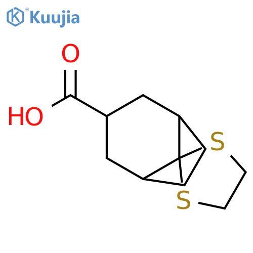 spirobicyclo3.2.1octane-8,2'-1,3dithiolane-3-carboxylic acid structure
