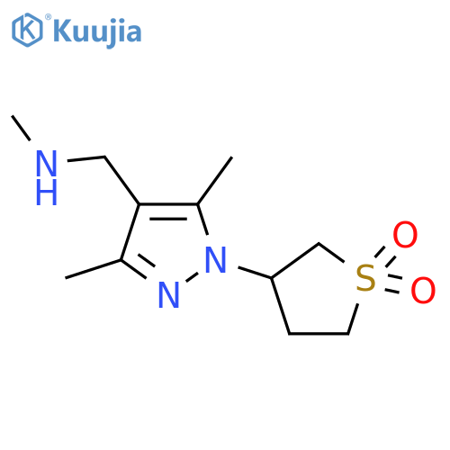 3-{3,5-dimethyl-4-[(methylamino)methyl]-1H-pyrazol-1-yl}-1λ?-thiolane-1,1-dione structure