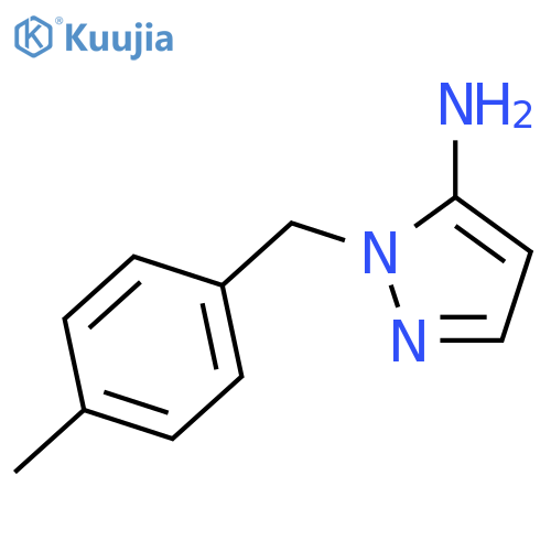 1-(4-methylphenyl)methyl-1H-pyrazol-5-amine structure