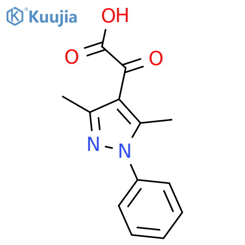3,5-Dimethyl-1-phenyl-1H-pyrazole 4-Oxoacetic Acid structure
