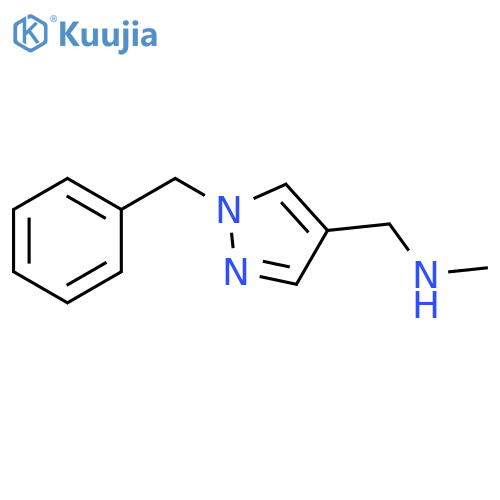 (1-benzyl-1H-pyrazol-4-yl)methyl(methyl)amine structure