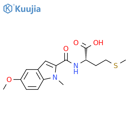 (S)-2-(5-methoxy-1-methyl-1H-indole-2-carboxamido)-4-(methylthio)butanoic acid structure