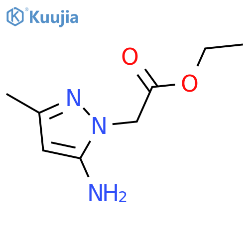 Ethyl (5-amino-3-methyl-1H-pyrazol-1-yl)acetate structure
