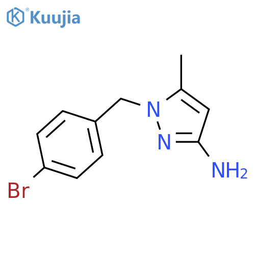 1-(4-Bromobenzyl)-5-methyl-1H-pyrazol-3-amine structure