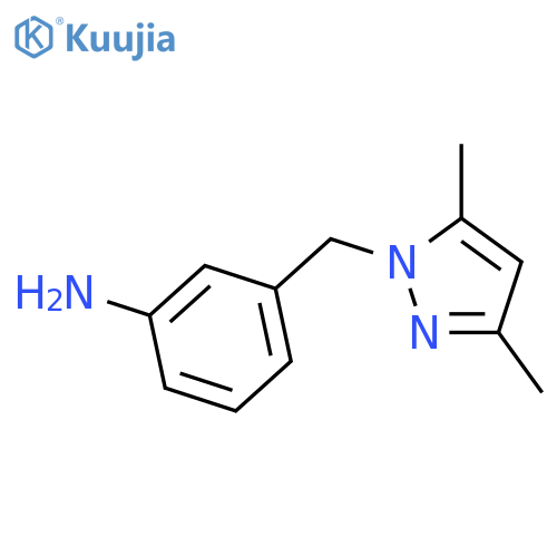 3-(3,5-dimethyl-1H-pyrazol-1-yl)methylaniline structure
