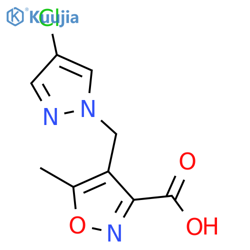 4-(4-Chloro-1H-pyrazol-1-yl)methyl-5-methylisoxazole-3-carboxylic Acid structure