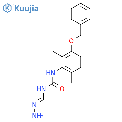 Urea, N-(aminoiminomethyl)-N'-[2,6-dimethyl-3-(phenylmethoxy)phenyl]- structure