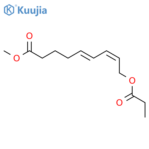 5,7-Nonadienoic acid, 9-(1-oxopropoxy)-, methyl ester, (E,Z)- structure