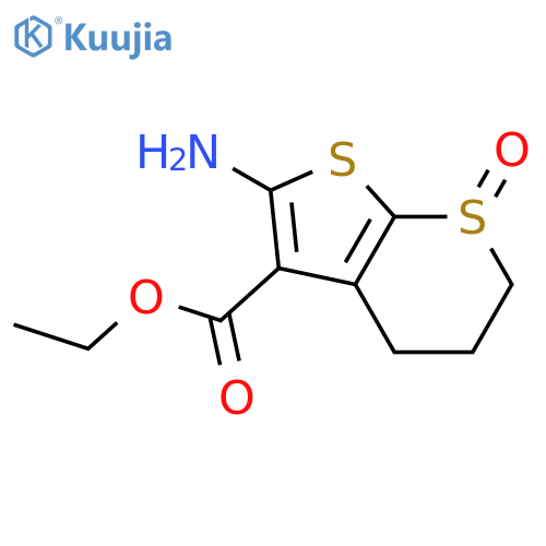 Ethyl 6-Amino-1-oxo-2H,3H,4H-1lambda4-thieno2,3-bthiopyran-5-carboxylate structure