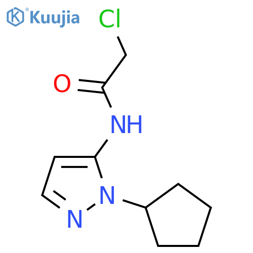 2-chloro-N-(1-cyclopentyl-1H-pyrazol-5-yl)acetamide structure