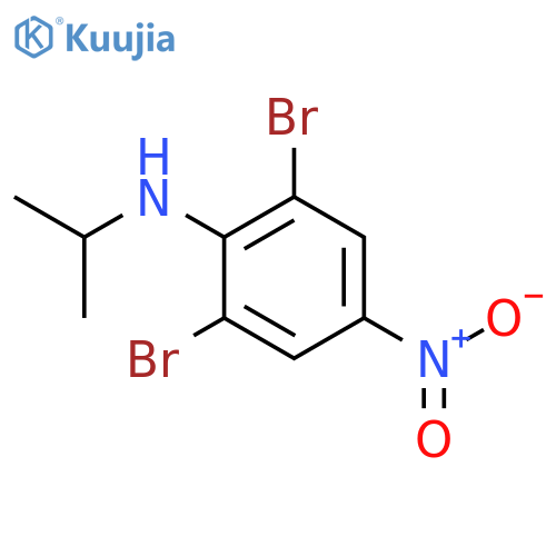 Benzenamine, 2,6-dibromo-N-(1-methylethyl)-4-nitro- structure