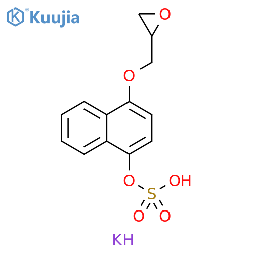 Potassium 1-(2,3-Epoxypropoxy)-4-naphthol Sulfate structure