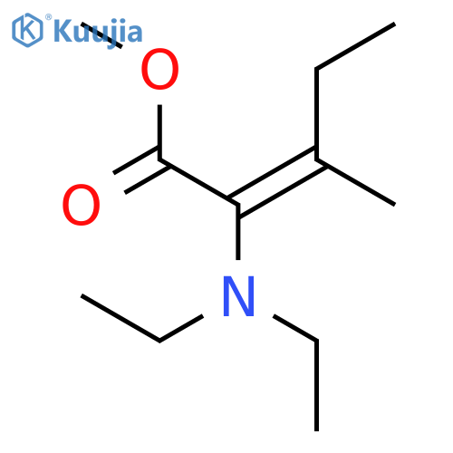 2-Pentenoic acid, 2-(diethylamino)-3-methyl-, methyl ester structure