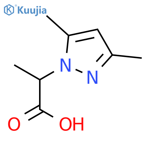 2-(3,5-Dimethyl-1H-pyrazol-1-yl)propanoic acid structure