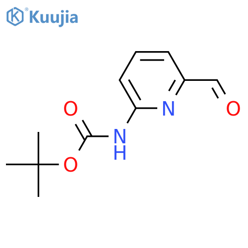 tert-butyl N-(6-formyl-2-pyridyl)carbamate structure