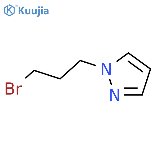 1-(3-bromopropyl)-1H-pyrazole structure
