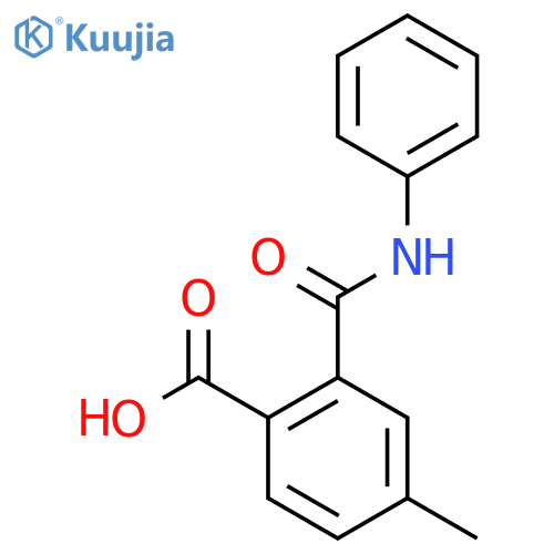 Benzoic acid, 4-methyl-2-[(phenylamino)carbonyl]- structure