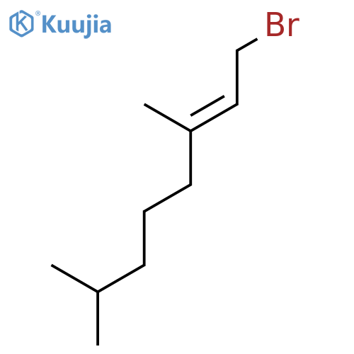 1-bromo-3,7-dimethyloct-2-ene structure