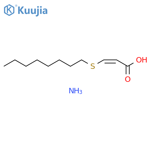 2-Propenoic acid, 3-(octylthio)-, ammonium salt, (Z)- (9CI) structure