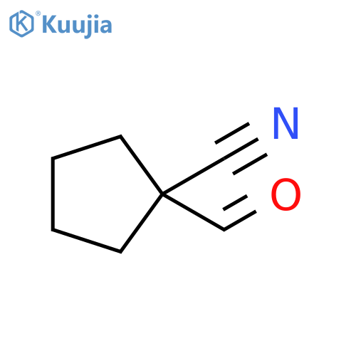 1-formylcyclopentane-1-carbonitrile structure