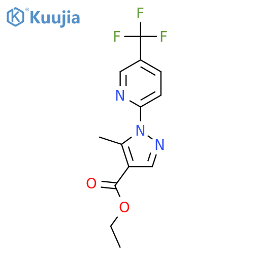 <br>ethyl 5-methyl-1-[5-(trifluoromethyl)pyridin-2-yl]-1H-pyrazole-4-carboxylat e structure