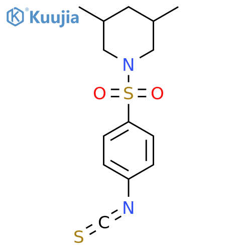 1-(4-Isothiocyanatophenyl)sulfonyl-3,5-dimethylpiperidine structure