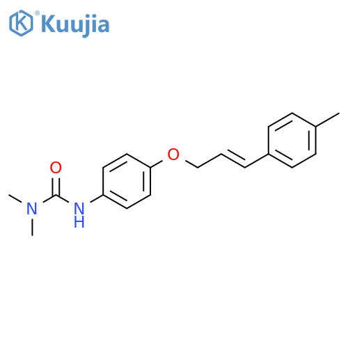 Urea, N,N-dimethyl-N'-[4-[[3-(4-methylphenyl)-2-propenyl]oxy]phenyl]- structure