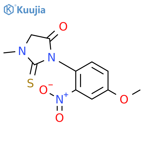 3-(4-Methoxy-2-nitrophenyl)-1-methyl-2-thioxoimidazolidin-4-one structure