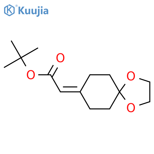tert-butyl 2-{1,4-dioxaspiro4.5decan-8-ylidene}acetate structure